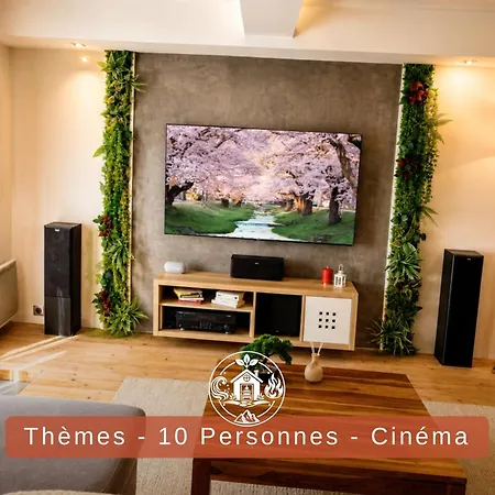 Vila Le Cercle Des Elements - Maison D'exception - Cinema, Parking Prive -classe 4 Etoiles